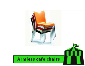 Armless Event Cafe Chairs